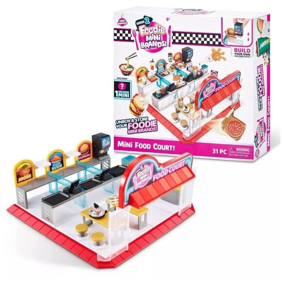 Foodie Mini Brands Series 2 Food Court Playset with 1 Exclusive by ZURU New - Picture 6 of 6